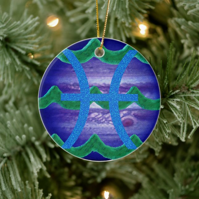 Pisces Ceramic Tree Decoration (Tree)