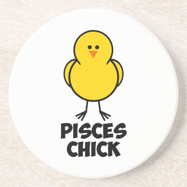 Pisces Chick Coaster (Front)