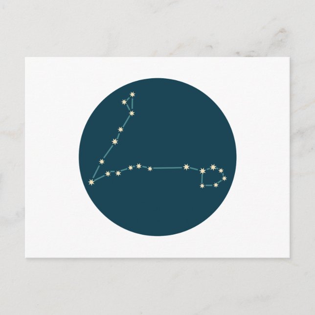 Pisces Constellation Postcard (Front)