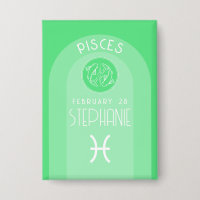 Pisces Custom Birthday Zodiac - Modern Design