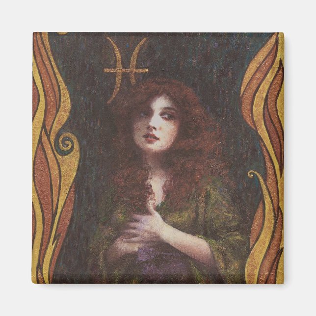 Pisces Decorative Figure Design Magnet (Front)