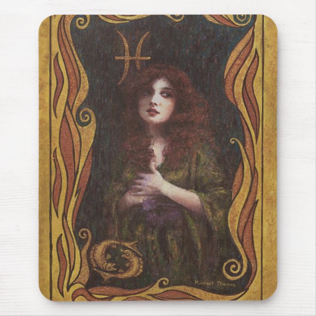 Pisces Decorative Figure Design Mouse Mat (Front)