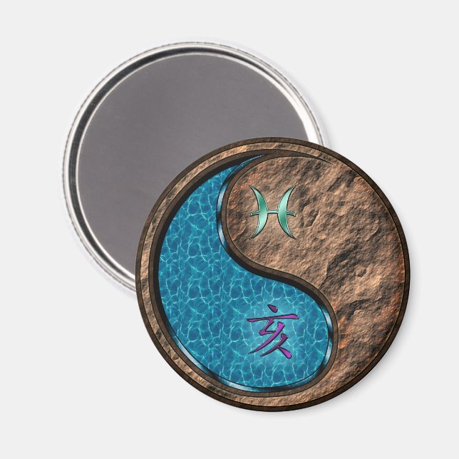Pisces & Earth Boar Magnet (Front/Back)
