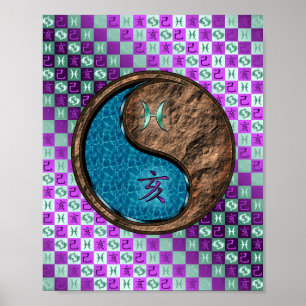 Pisces & Earth Boar Poster
