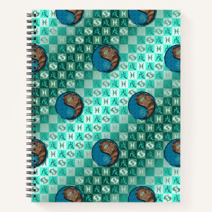Pisces & Earth Dog Notebook