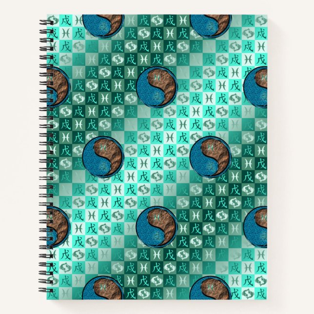 Pisces & Earth Dog Notebook (Front)