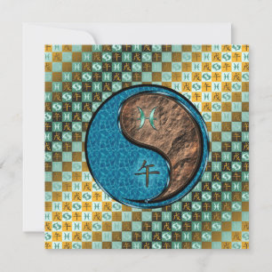 Pisces & Earth Horse Card