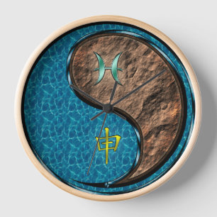 Pisces & Earth Monkey Clock