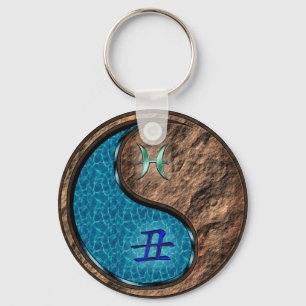 Pisces & Earth Ox Key Ring