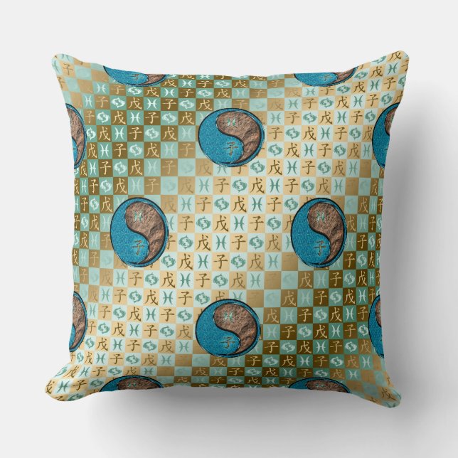 Pisces & Earth Rat Cushion (Front)