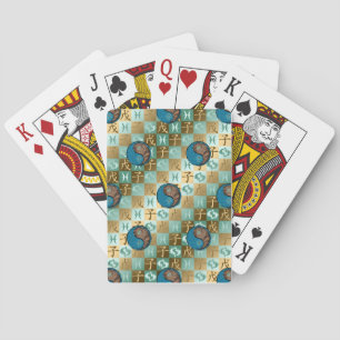 Pisces & Earth Rat Playing Cards