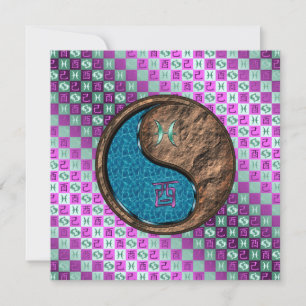 Pisces & Earth Rooster Card