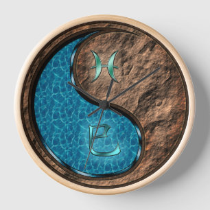 Pisces & Earth Snake Clock