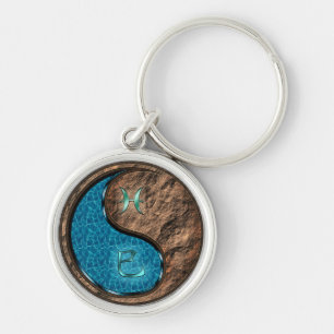 Pisces & Earth Snake Key Ring