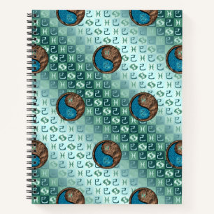 Pisces & Earth Snake Notebook