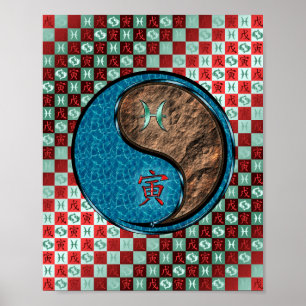 Pisces & Earth Tiger Poster