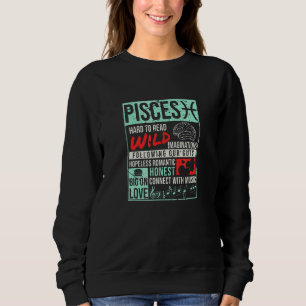 Pisces Facts Birthday Mind Horoscope Sweatshirt