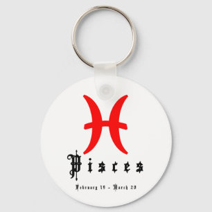 Pisces, February 19 - March 20 Key Ring