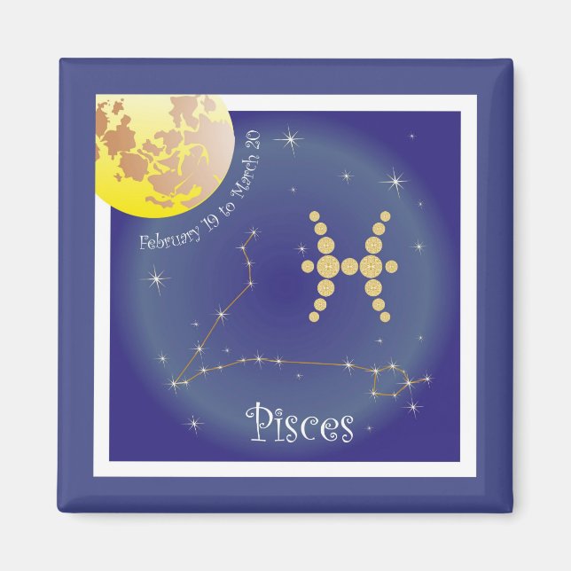 Pisces February 19 to March 20 Magnet (Front)