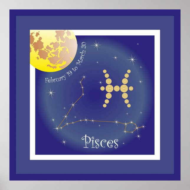 Pisces February 19 to March 20 Poster (Front)