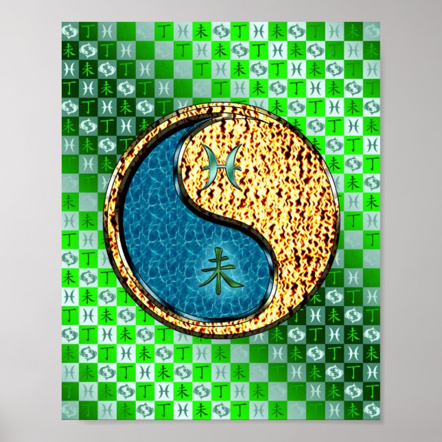 Pisces & Fire Goat Poster (Front)