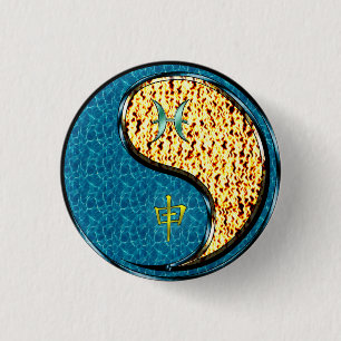 Pisces & Fire Monkey 3 Cm Round Badge