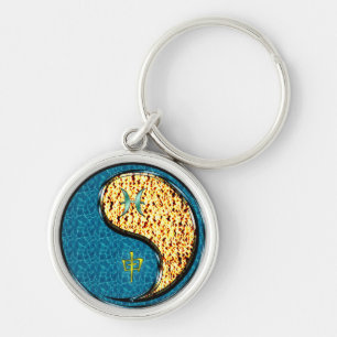 Pisces & Fire Monkey Key Ring