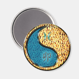 Pisces & Fire Rabbit Magnet