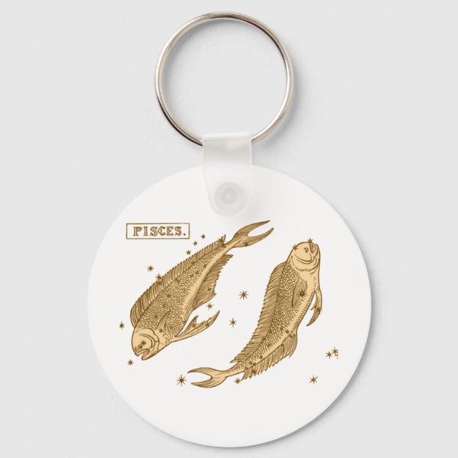 Pisces - Fisch Key Ring (Front)