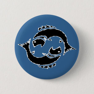 Pisces Fish Button