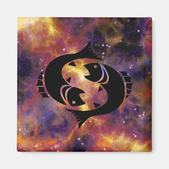 pisces fish magnet (Front)