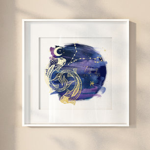 Pisces Fish Sign of the Zodiac Custom Birth Date