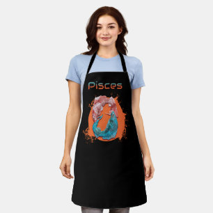 Pisces Fish Zodiac Horoscope Water Astrology Sign Apron