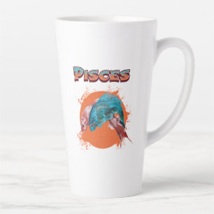 Pisces Fish Zodiac Horoscope Water Astrology Sign Latte Mug