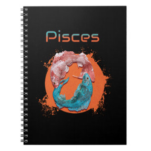 Pisces Fish Zodiac Horoscope Water Astrology Sign  Notebook
