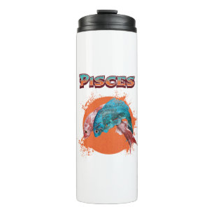 Pisces Fish Zodiac Horoscope Water Astrology Sign Thermal Tumbler