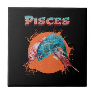 Pisces Fish Zodiac Horoscope Water Astrology Sign  Tile
