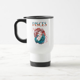 Pisces Fish Zodiac Horoscope Water Astrology Sign Travel Mug
