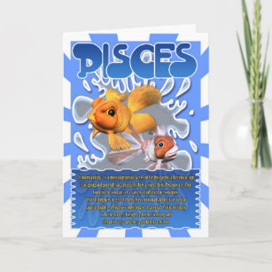 Pisces Fun Facts horoscope Card