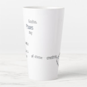 Pisces Fun Inspiring Design Daily Use Custom Gift Latte Mug
