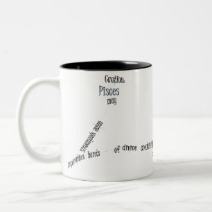 Pisces Fun & Inspiring Design for Daily Use & Gift Two-Tone Coffee Mug