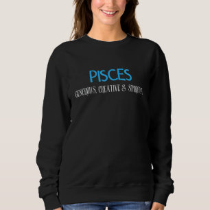 Pisces Generous Creative & Spiritual Vintage Zodi Sweatshirt