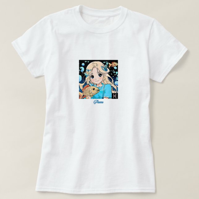 Pisces Girl T-Shirt (Design Front)