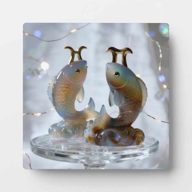 Pisces Glass Sculptures Plaque (Front)