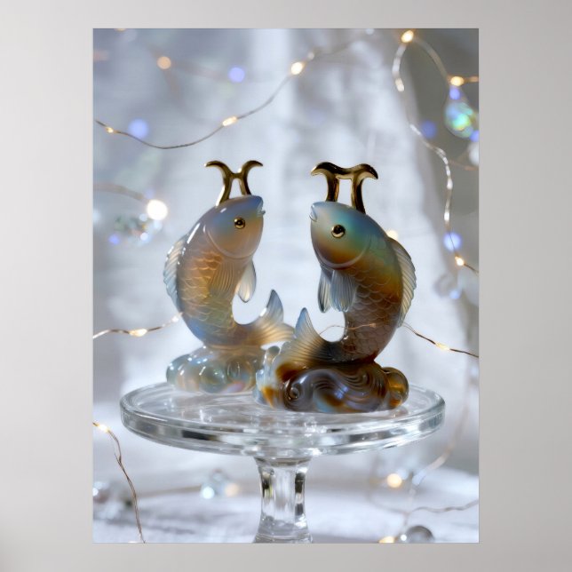 Pisces Glass Sculptures Poster (Front)