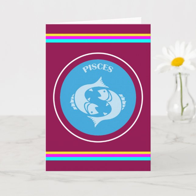 Pisces Greeting Card (Small Plant)