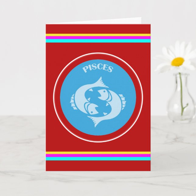 Pisces Greeting Card (Small Plant)