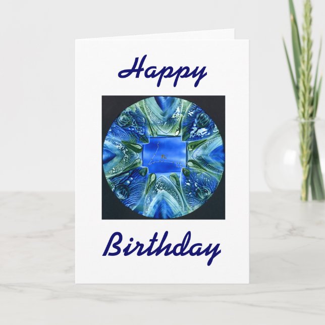 Pisces, Happy, Birthday Card (Front)