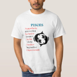 Pisces Horoscope Zodiac Sign T-Shirt