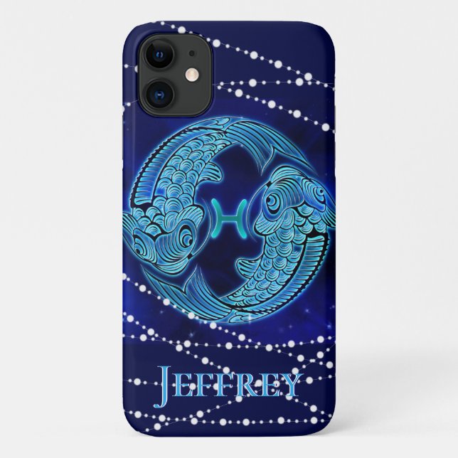 Pisces in Dark Blue II Case-Mate iPhone Case (Back)